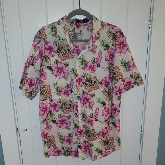 SSLR Men's Large Hawaiian Shirt - Picture 1 of 3